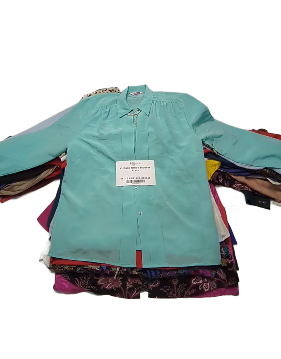 Vintage Office Blouses 81 pcs