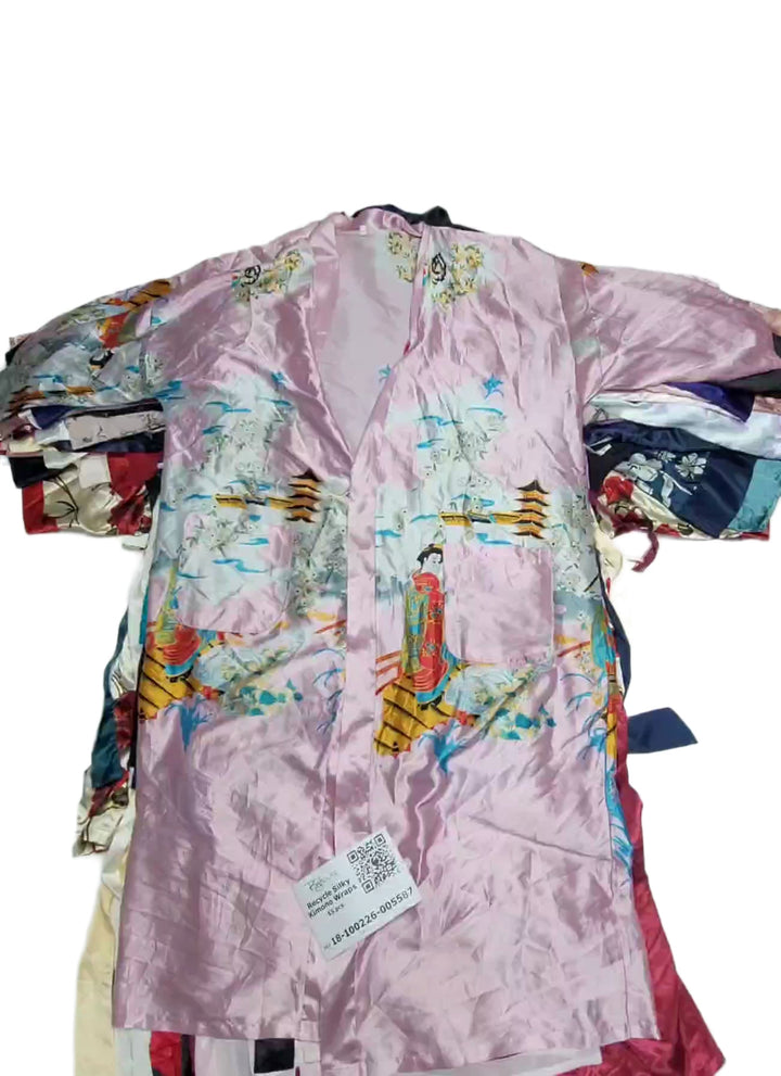 Recycle Silky Kimono Wraps 55 pcs