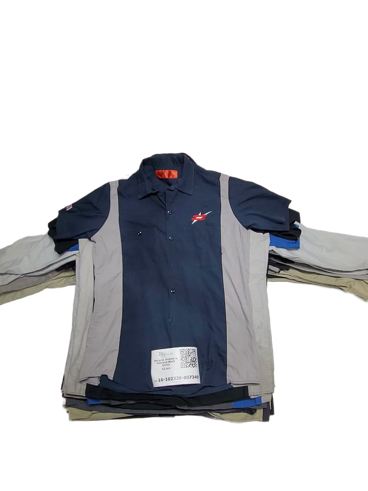 Recycle Dickies & Patched Work Shirts 42 pcs