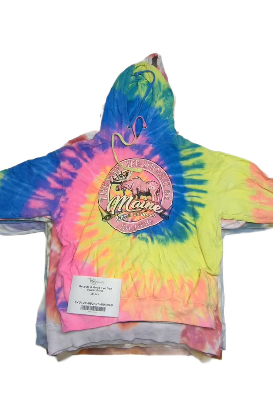 Recycle & Good Tye Dye Sweatshirts 18 pcs