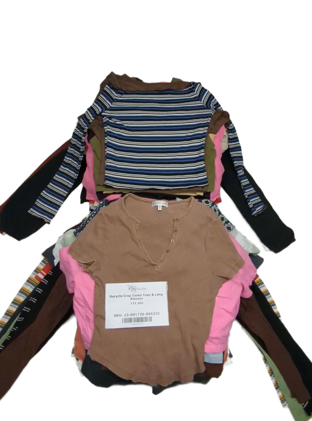 Recycle Crop Tanks Tops & Long Sleeves 121 pcs