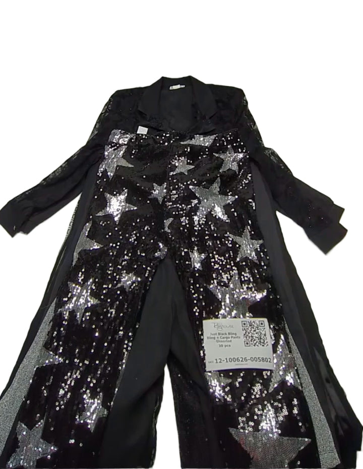 Just Black Bling Bling + Cargo Pants Unsorted 30 pcs