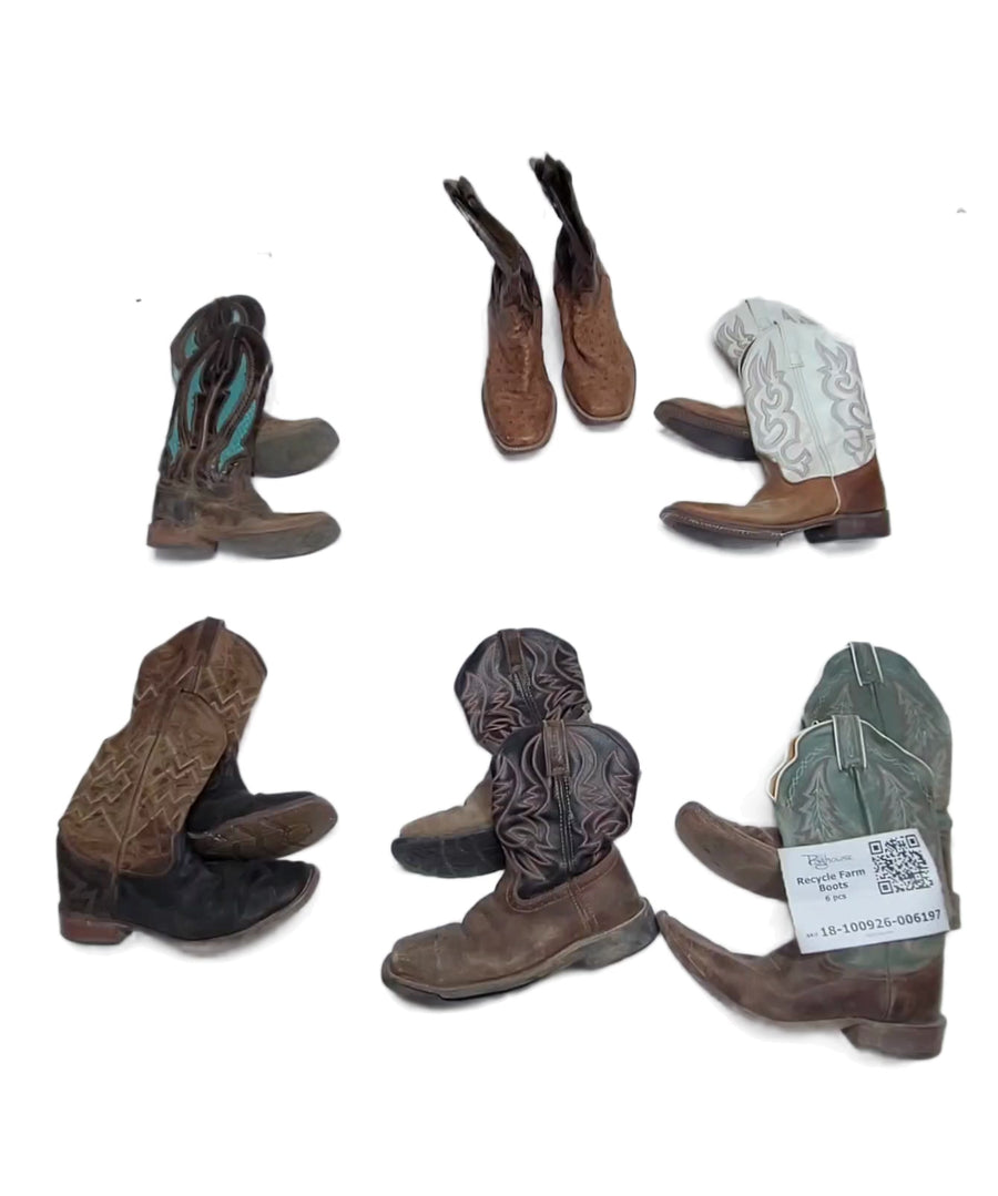 Recycle Farm Boots 6 pcs