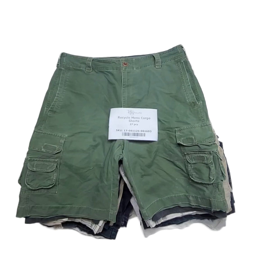 Recycle Mens Cargo Shorts 27 pcs
