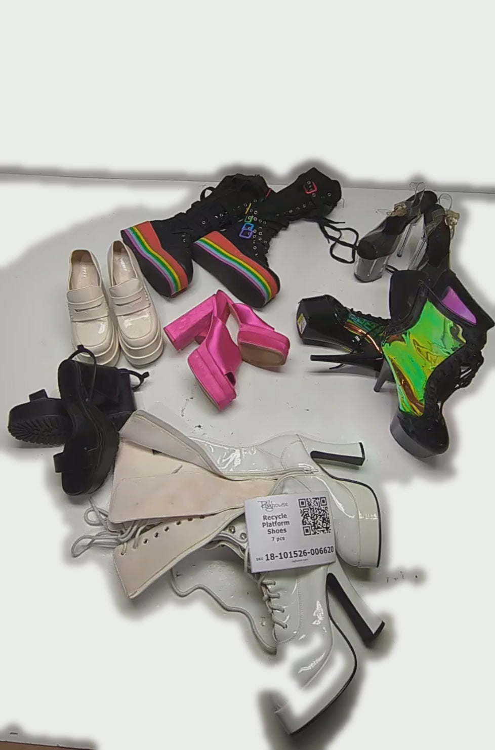 Recycle Platform Shoes 7 pcs