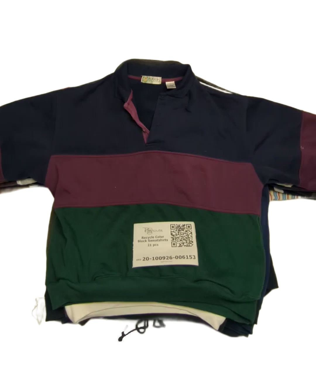 Recycle Color Block Sweatshirts 21 pcs