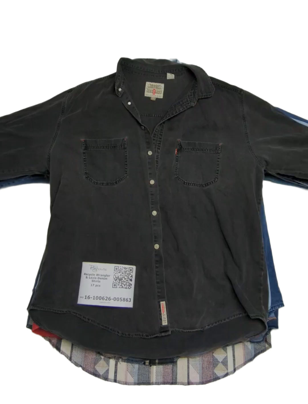 Recycle Wrangler & Levis Denim Shirts 17 pcs