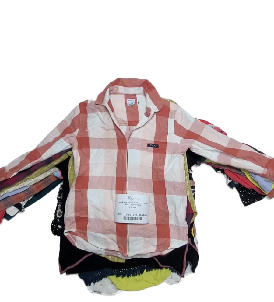 Vans Roxy Oneil Billibong Hurley Rip Curl Blouses 26 pcs