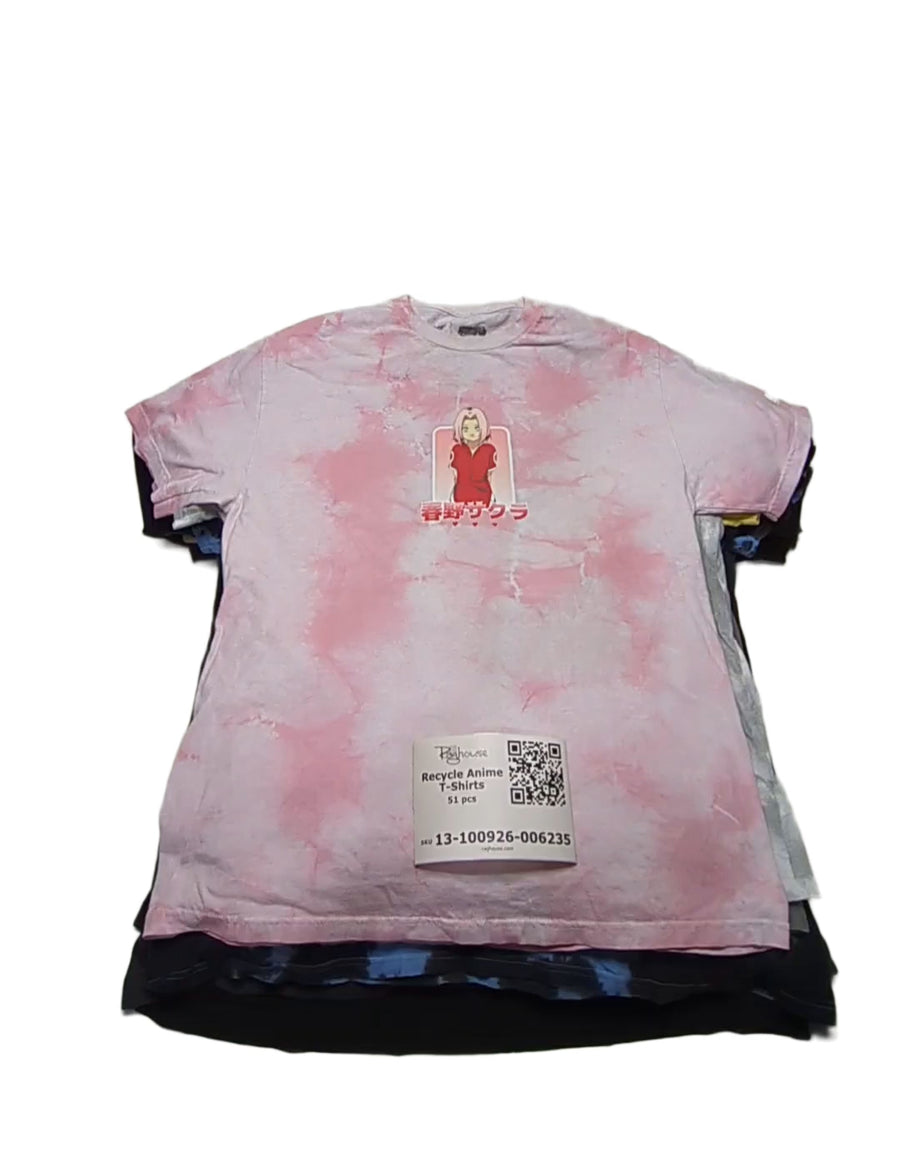 Recycle Anime T-Shirts 51 pcs