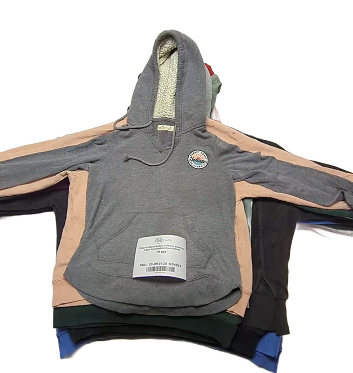 Recycle Abercrombie Hollister American Eagle Aeropostale Sweatshirts 19 pcs