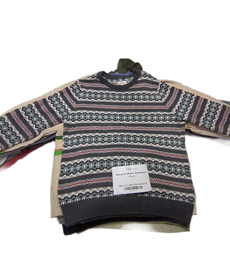 Recycle Mens Sweaters 20 pcs
