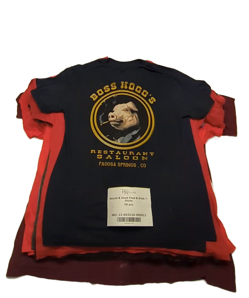 Recycle & Good Food & Drink T-Shirts 58 pcs