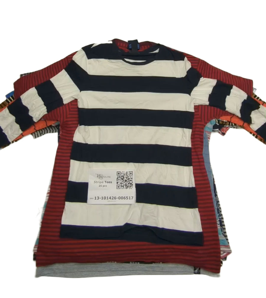 Stripe Tees 25 pcs