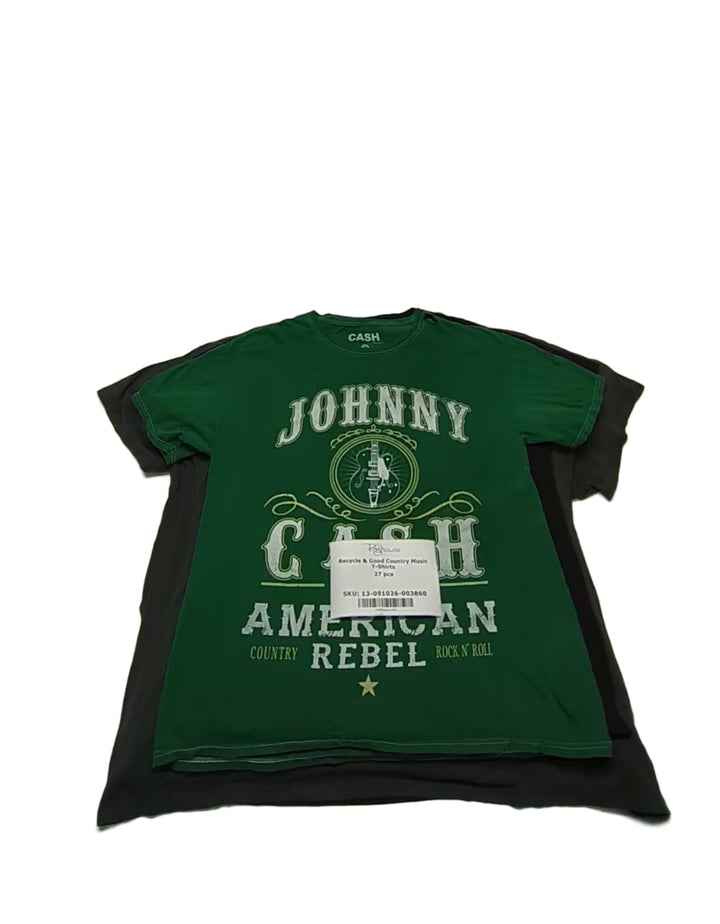 Recycle & Good Country Music T-Shirts 27 pcs