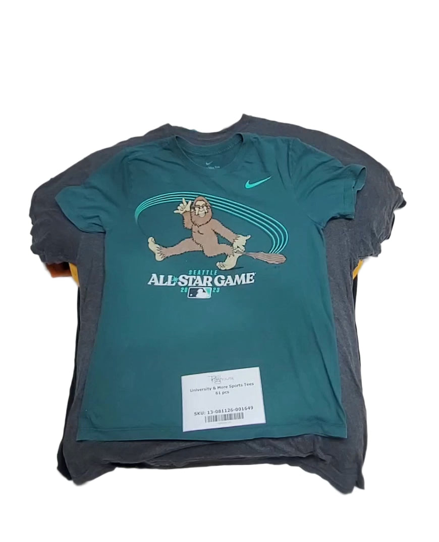 University & More Sports Tees 61 pcs