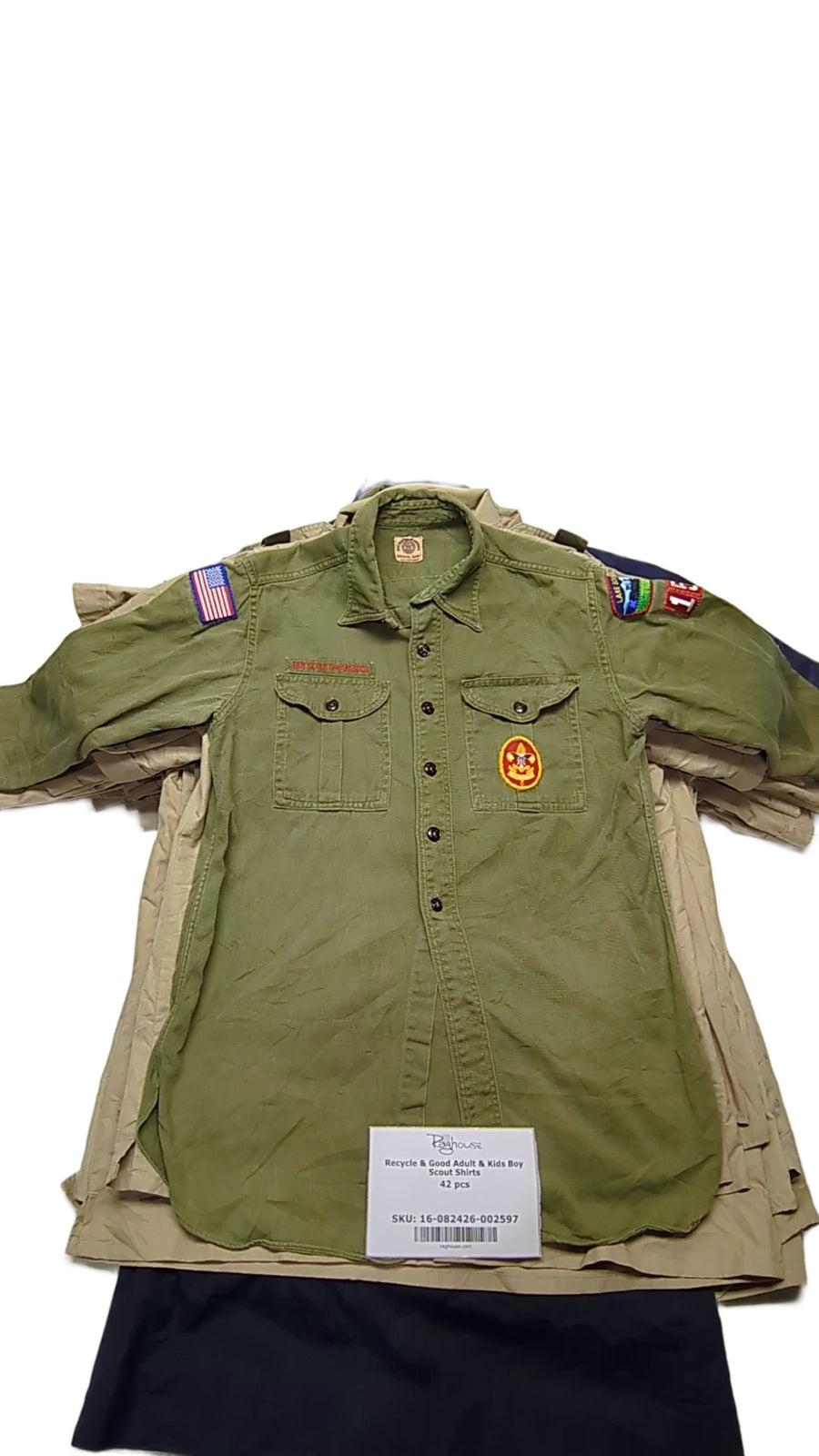 Recycle & Good Adult & Kids Boy Scout Shirts 42 pcs