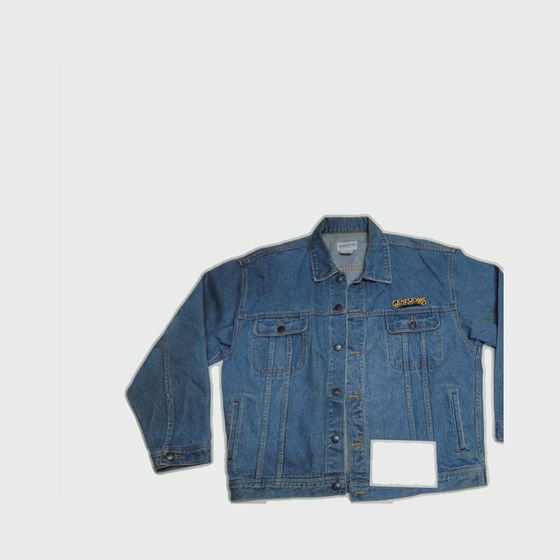 Gameworks Patched Denim Trucker Jacket L 1 pc