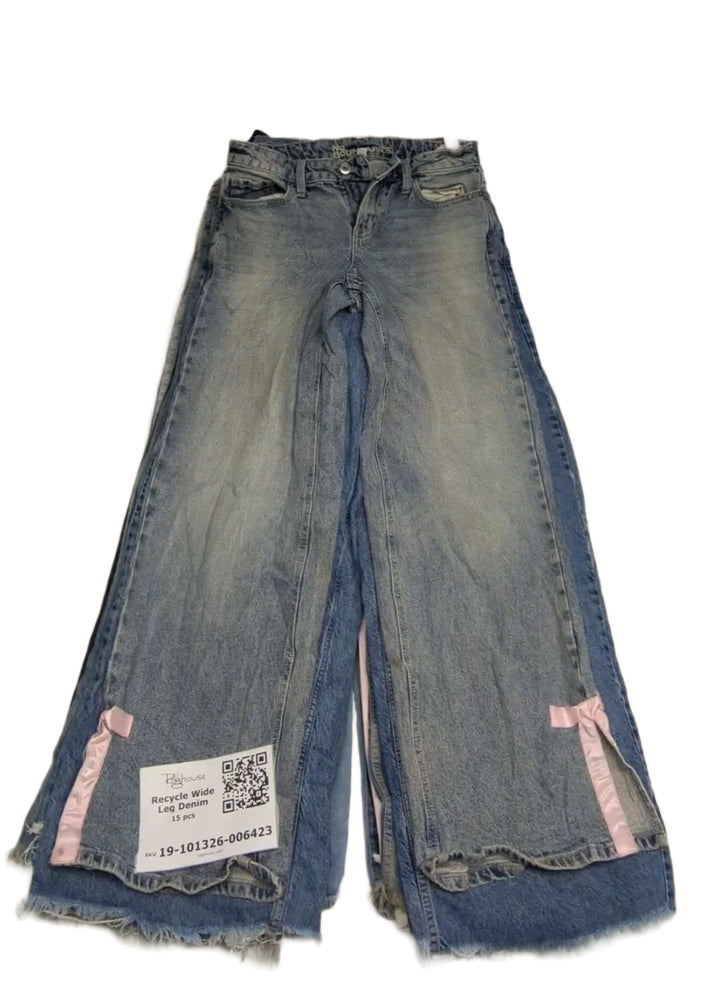 Recycle Wide Leg Denim 15 pcs