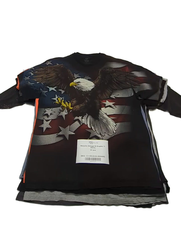 Recycle Vintage & Graphic T-Shirts 33 pcs