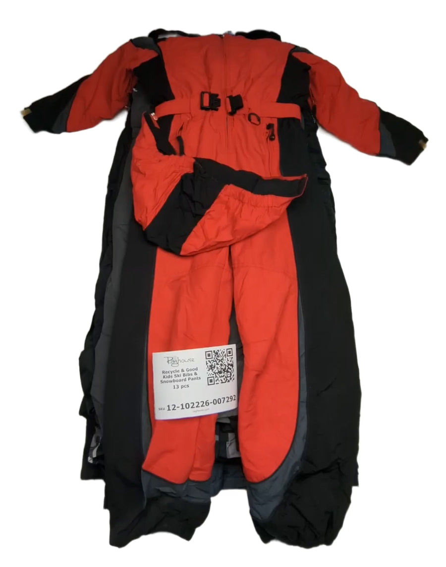 Recycle & Good Kids Ski Bibs & Snowboard Pants 13 pcs