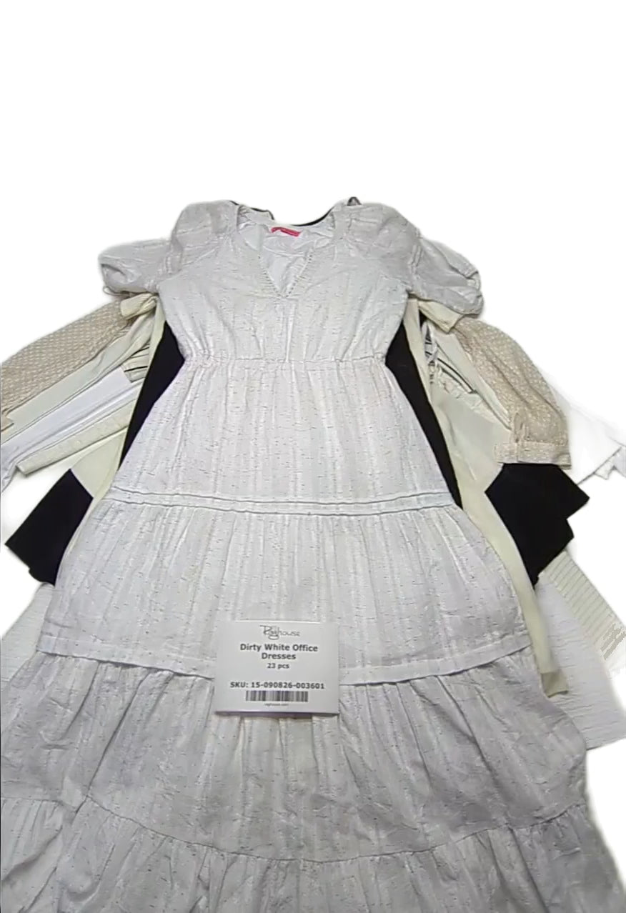 Dirty White Office Dresses 23 pcs