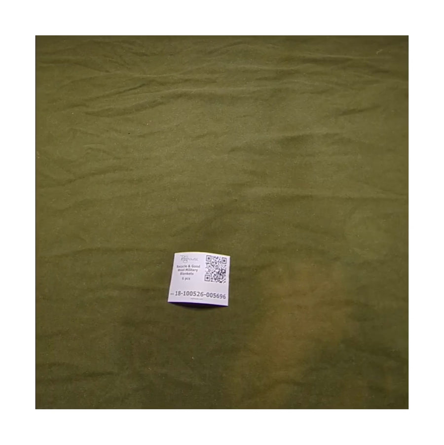 Recycle & Good Wool Military Blankets 6 pcs