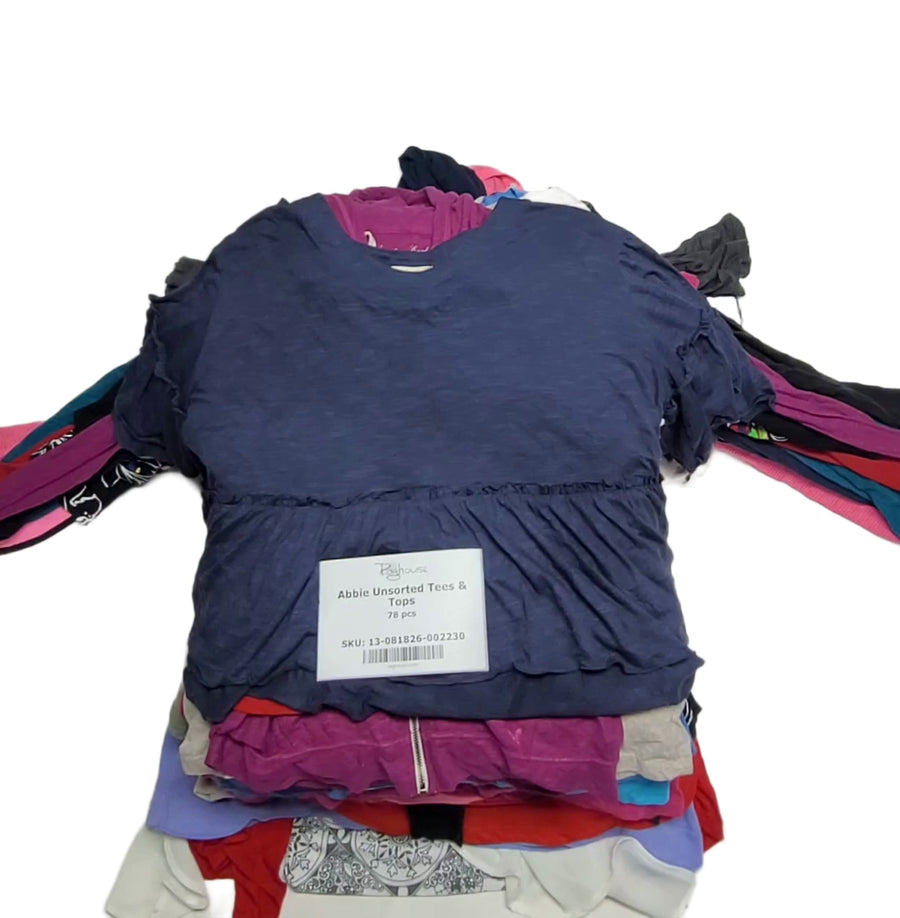 Abbie Unsorted Tees & Tops 78 pcs