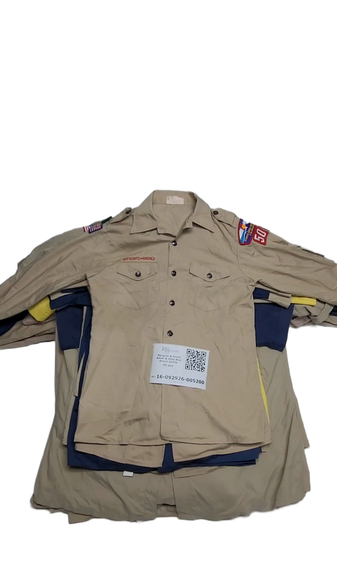 Recycle & Good Adult & Kids Boy Scout Shirts 45 pcs