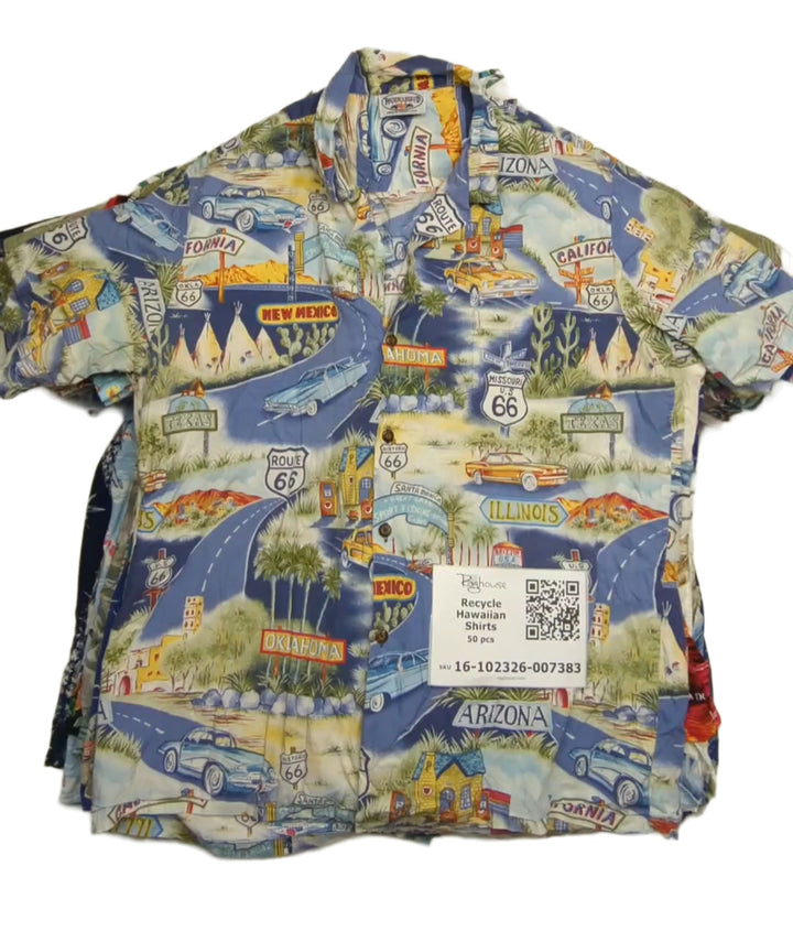 Recycle Hawaiian Shirts 50 pcs