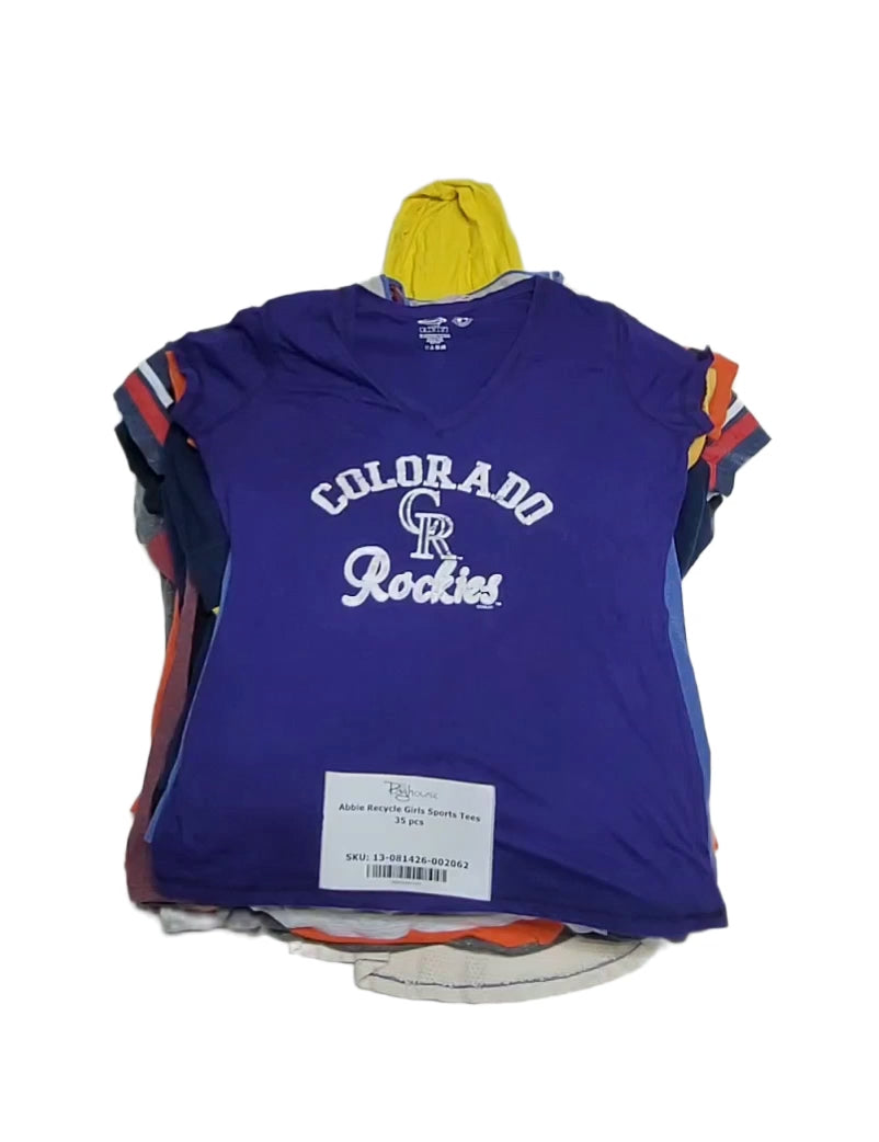 Abbie Recycle Girls Sports Tees 35 pcs
