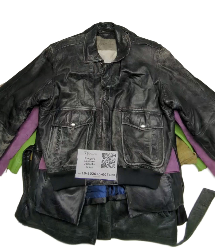 Recycle Leather Jackets 12 pcs