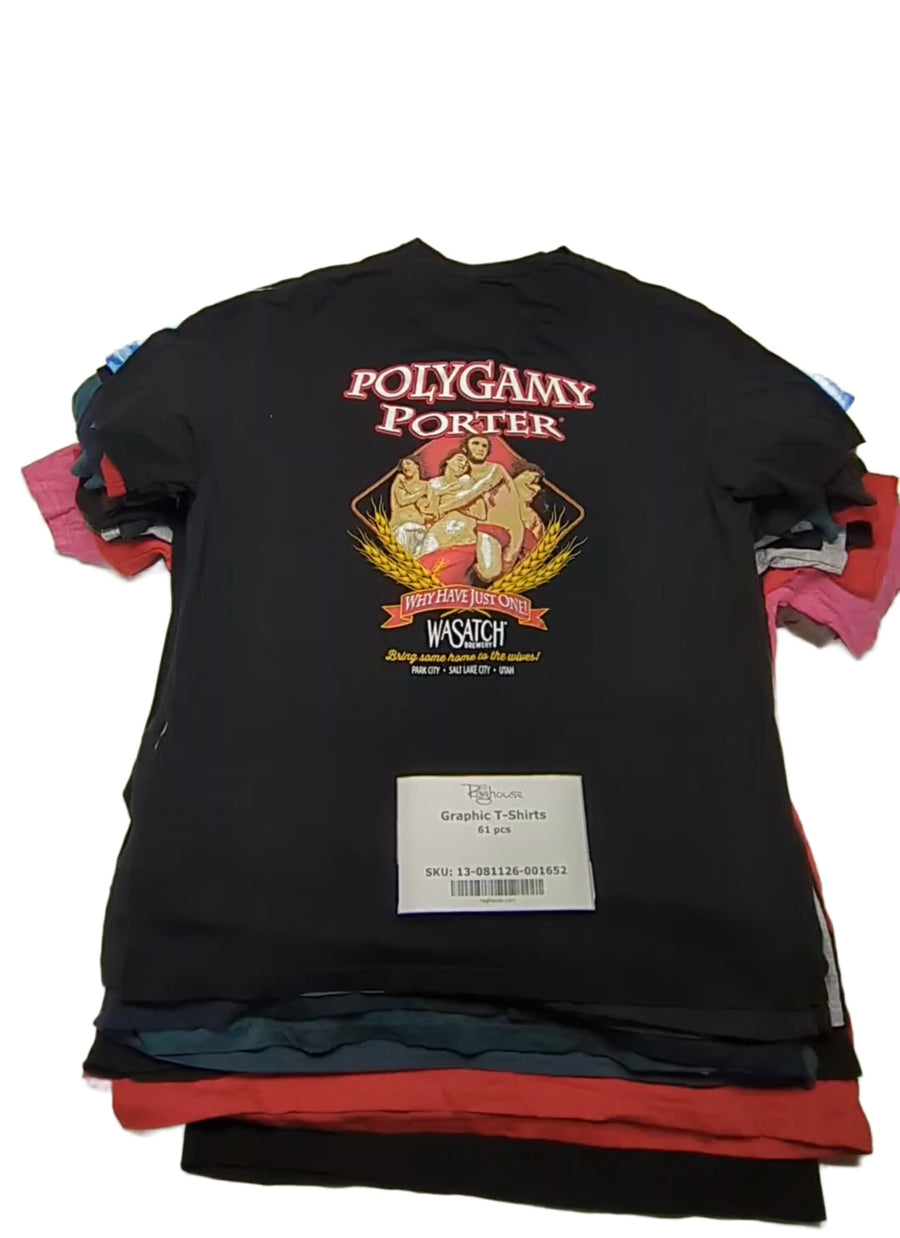 Graphic T-Shirts 61 pcs