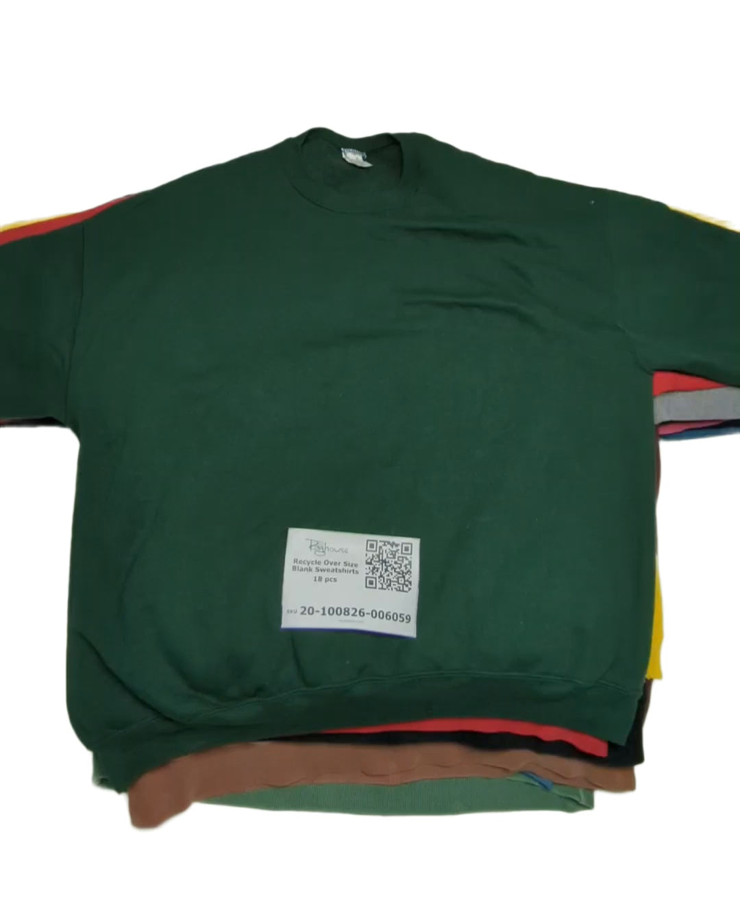 Recycle Over Size Blank Sweatshirts 18 pcs