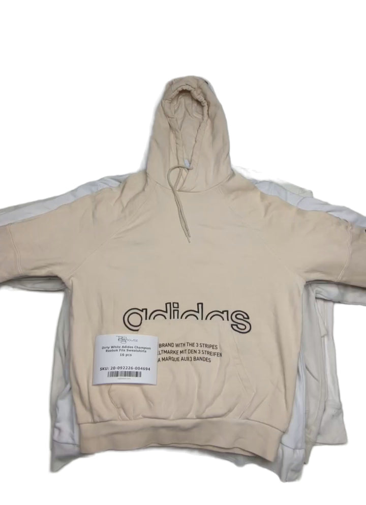 Dirty White Adidas Champion Reebok Fila Sweatshirts 16 pcs
