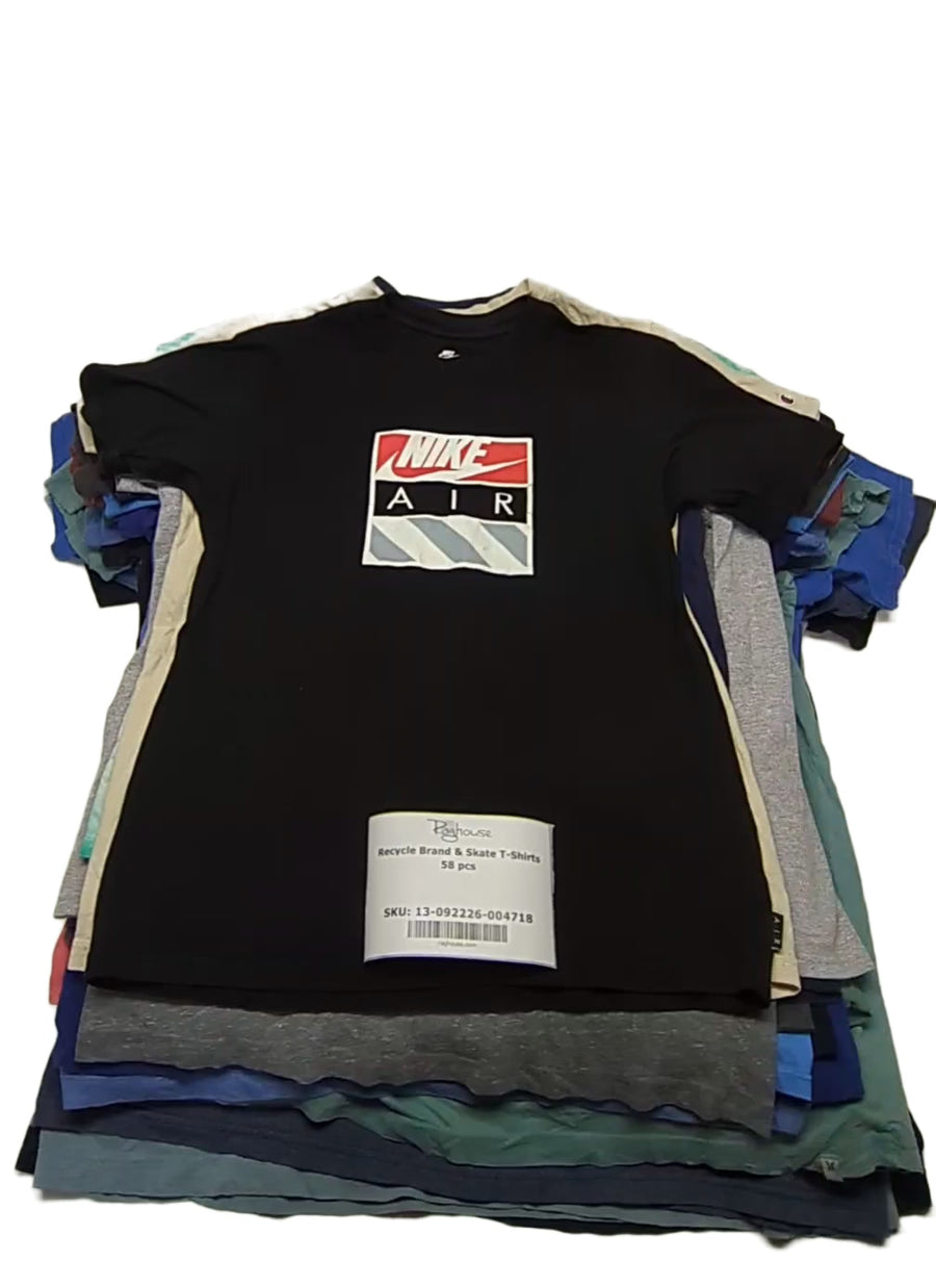 Recycle Brand & Skate T-Shirts 58 pcs