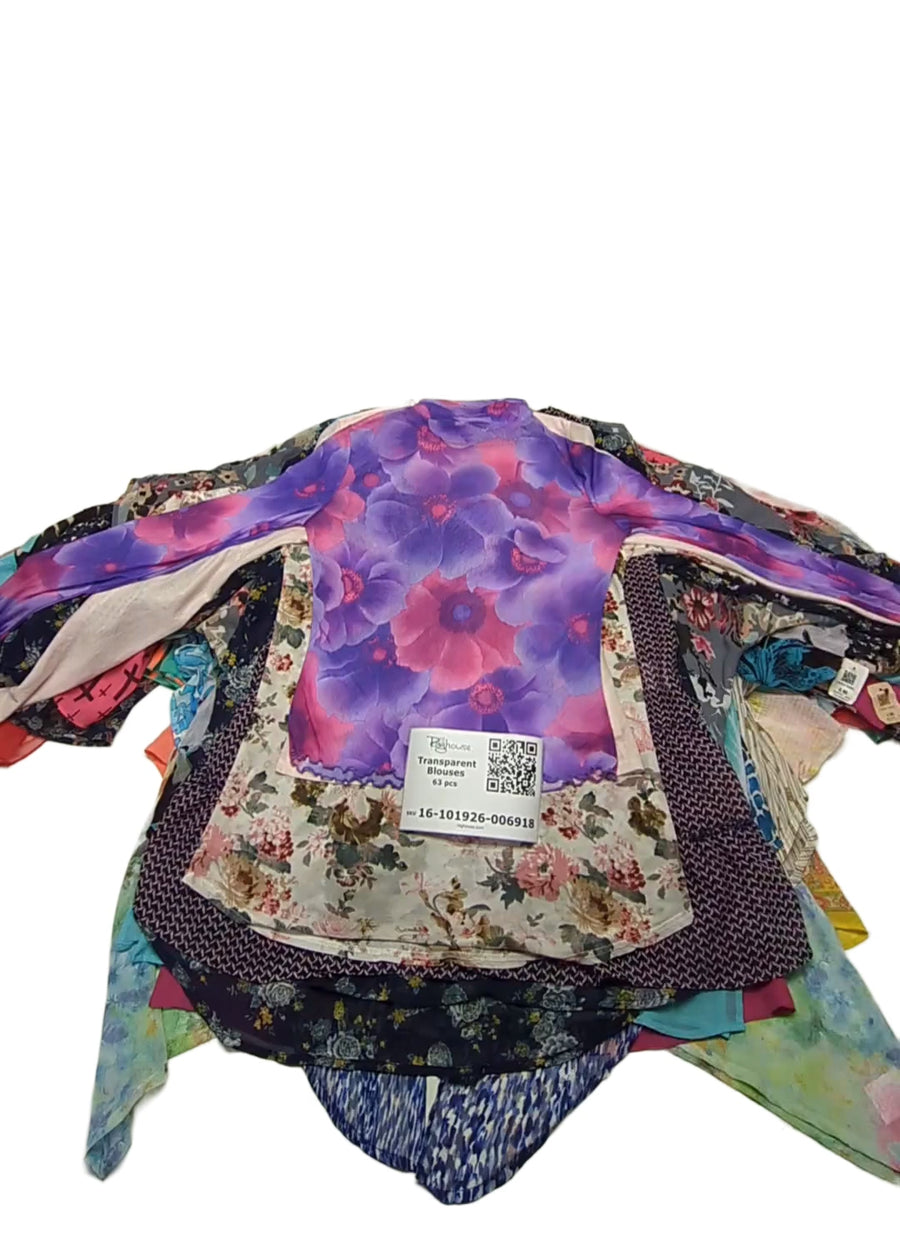 Transparent Blouses 63 pcs