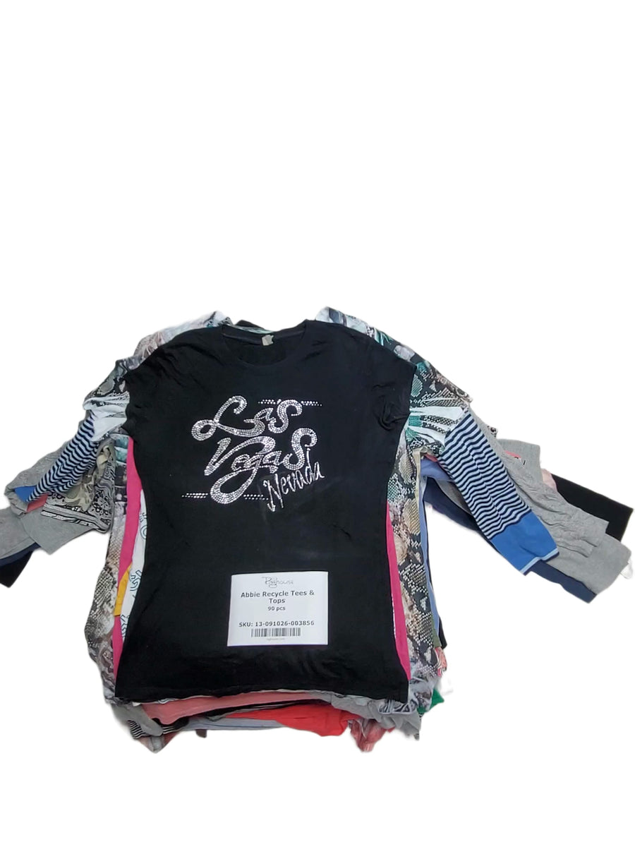 Abbie Recycle Tees & Tops 90 pcs