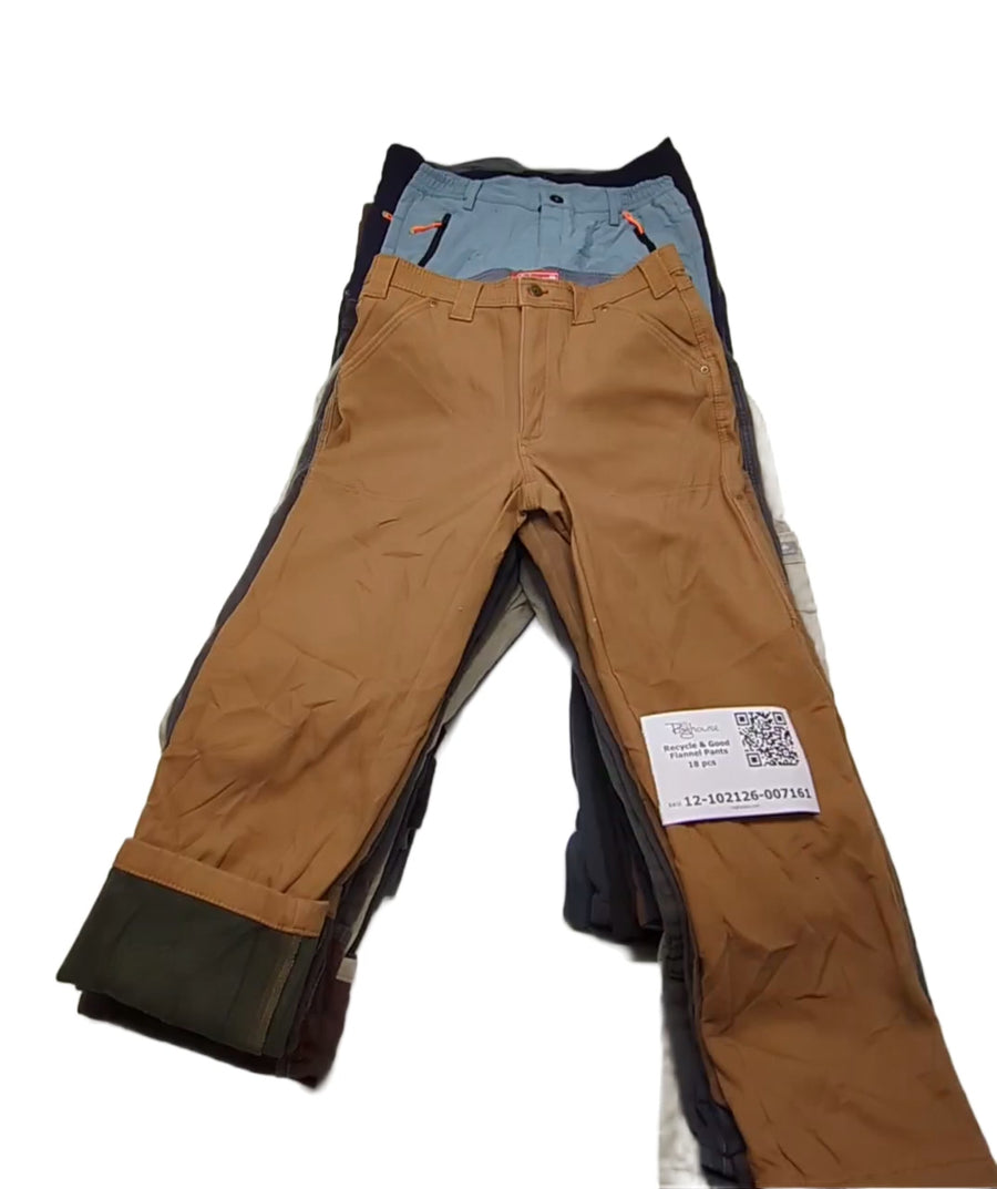Recycle & Good Flannel Pants 18 pcs