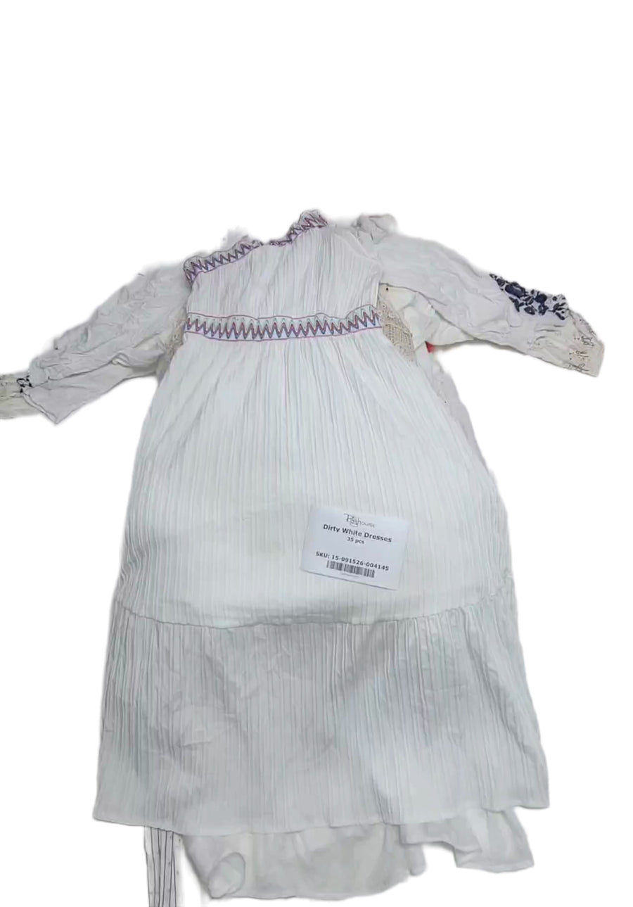 Dirty White Dresses 35 pcs