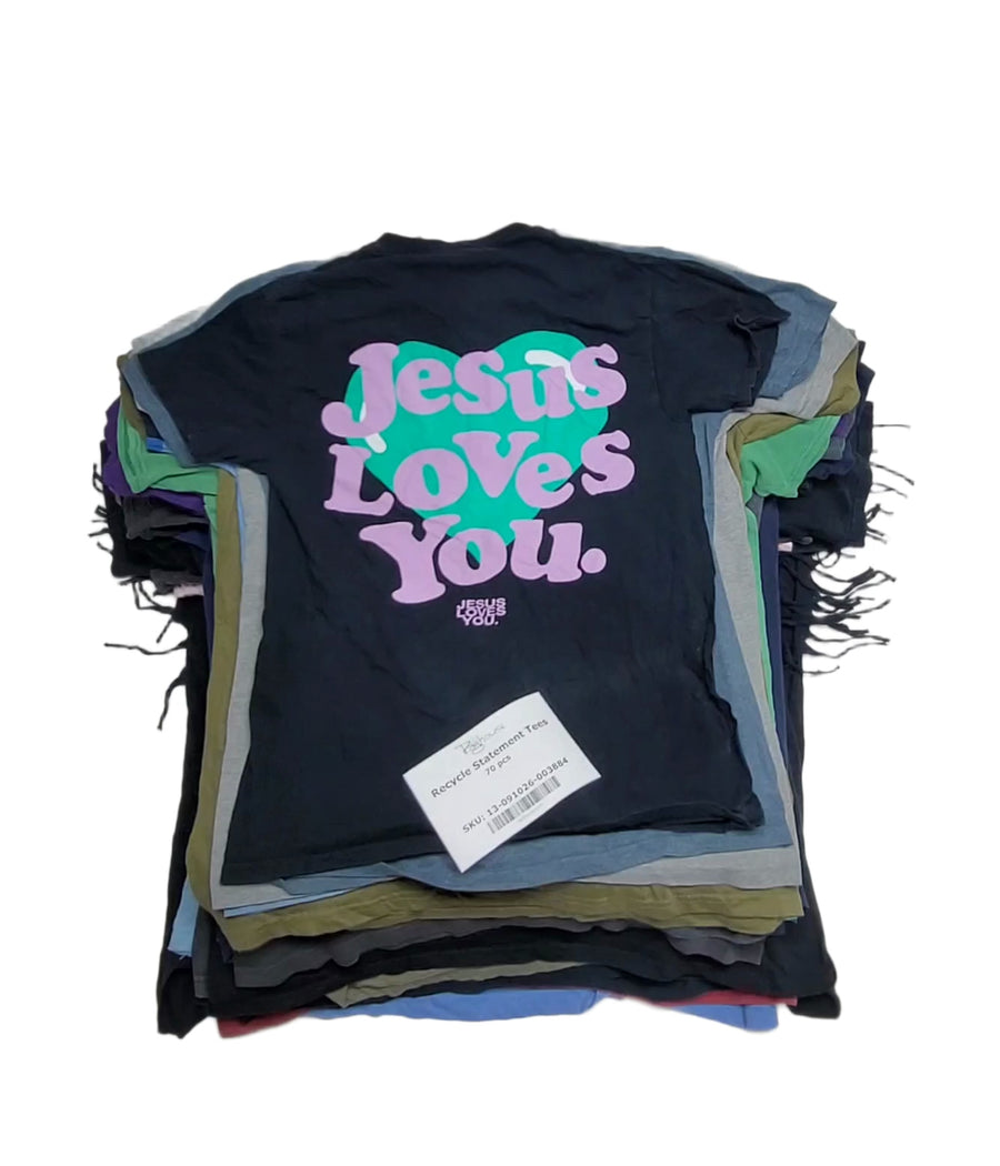 Recycle Statement Tees 70 pcs