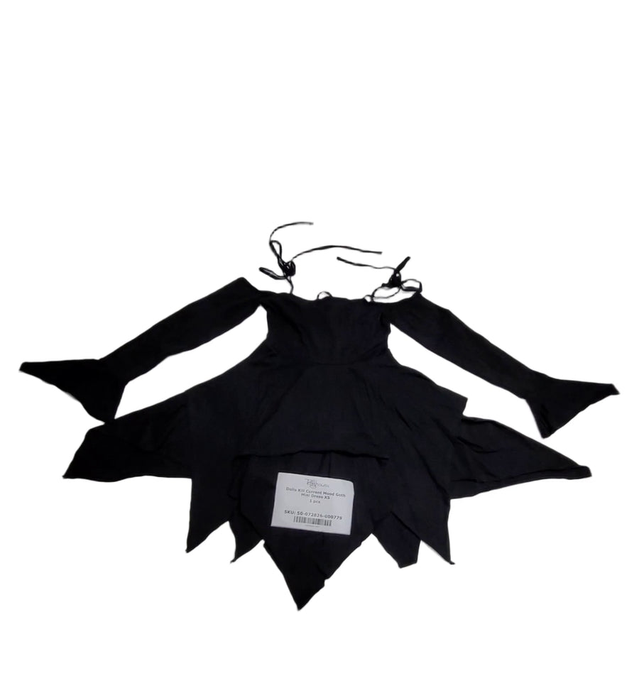 Dolls Kill Current Mood Goth Mini Dress XS 1 pcs