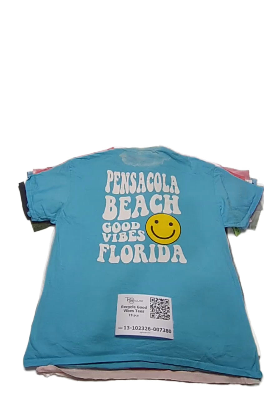 Recycle Good Vibes Tees 19 pcs