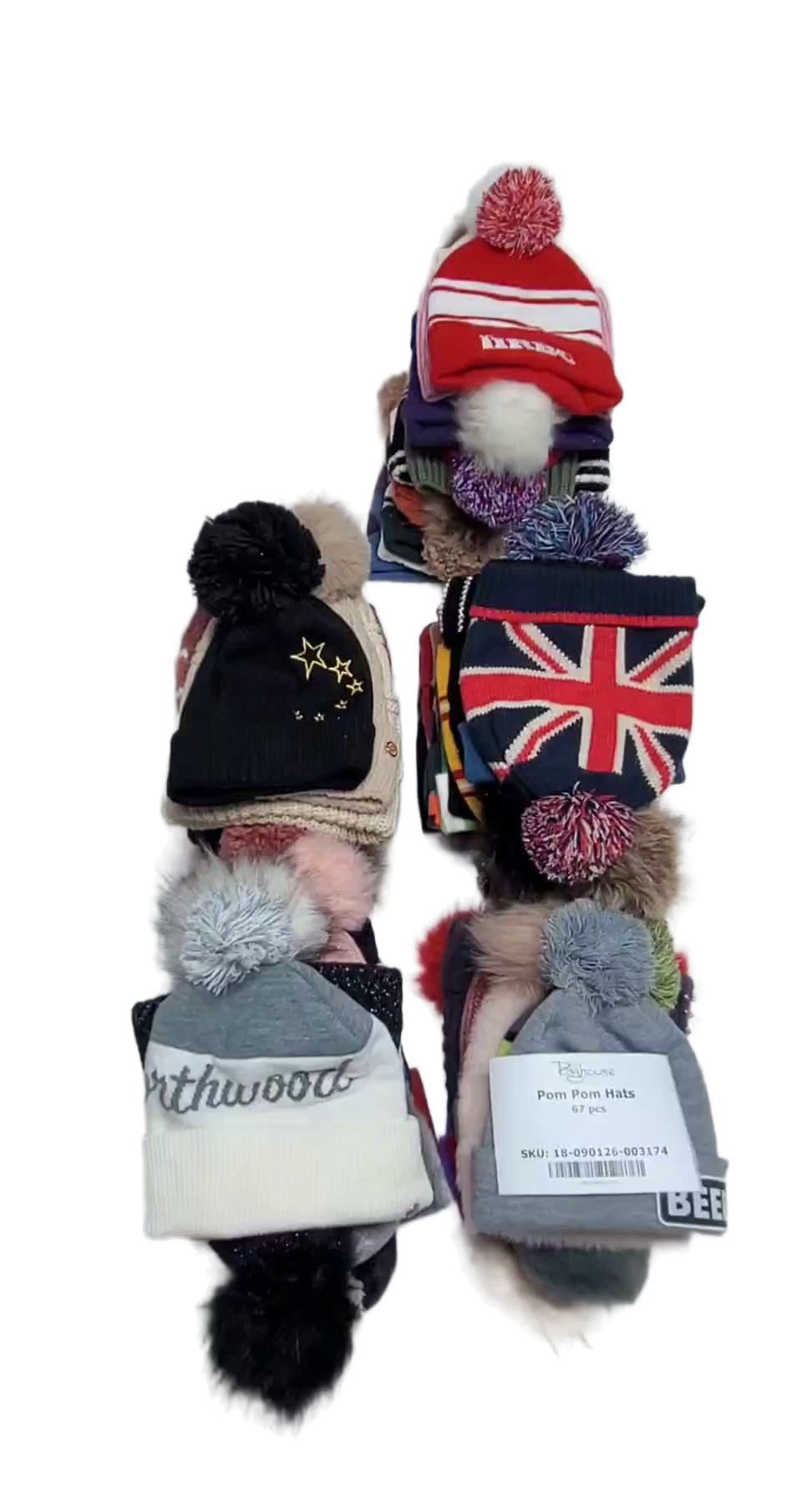 Pom Pom Hats 67 pcs