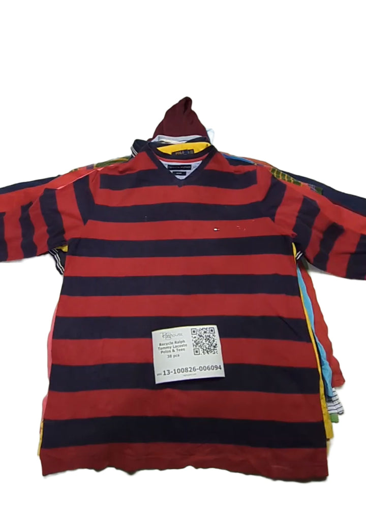 Recycle Ralph Tommy Lacoste Polos & Tees 38 pcs