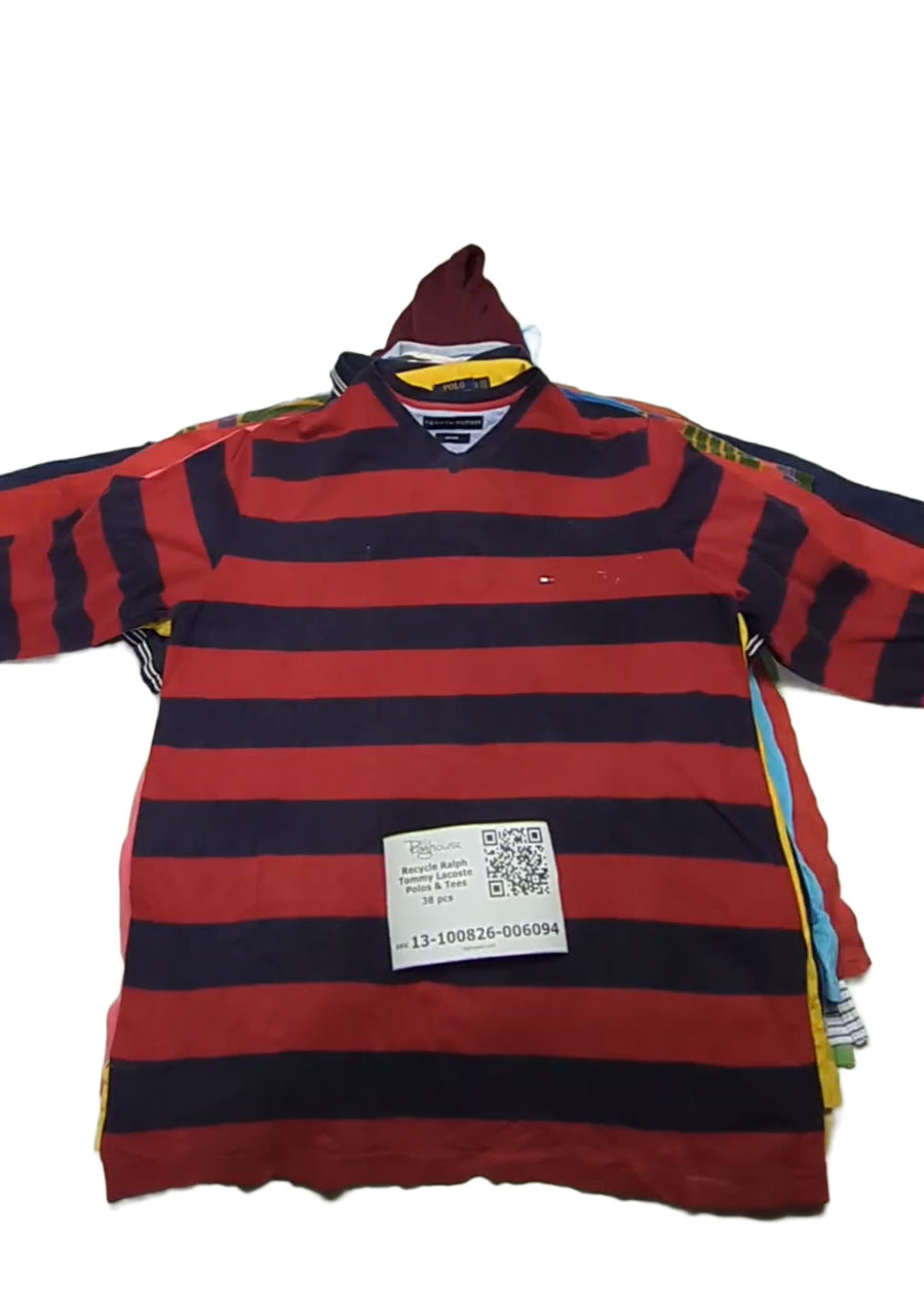 Recycle Ralph Tommy Lacoste Polos & Tees 38 pcs