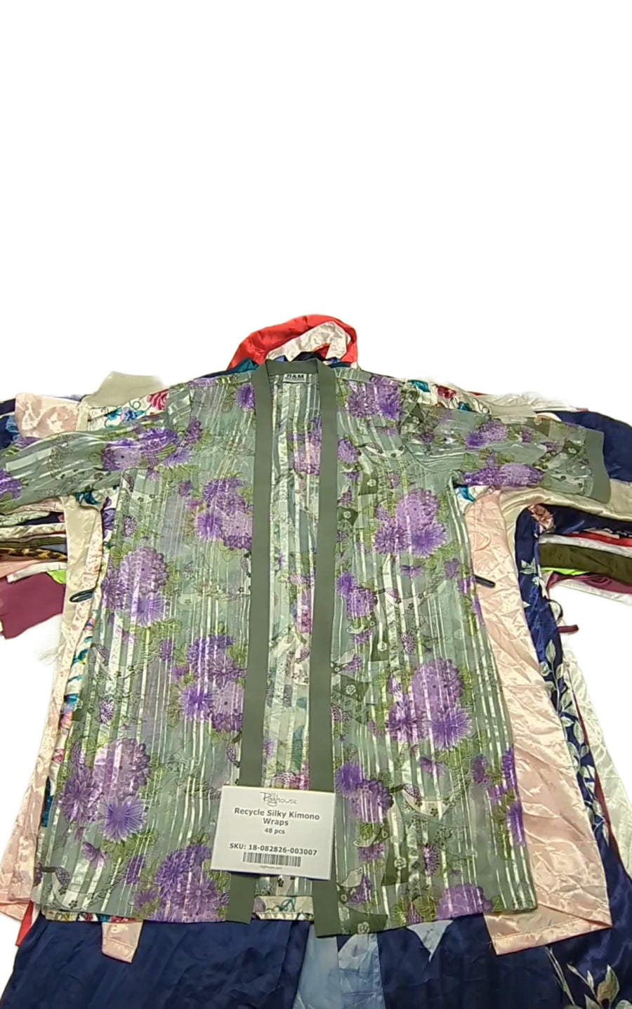 Recycle Silky Kimono Wraps 48 pcs
