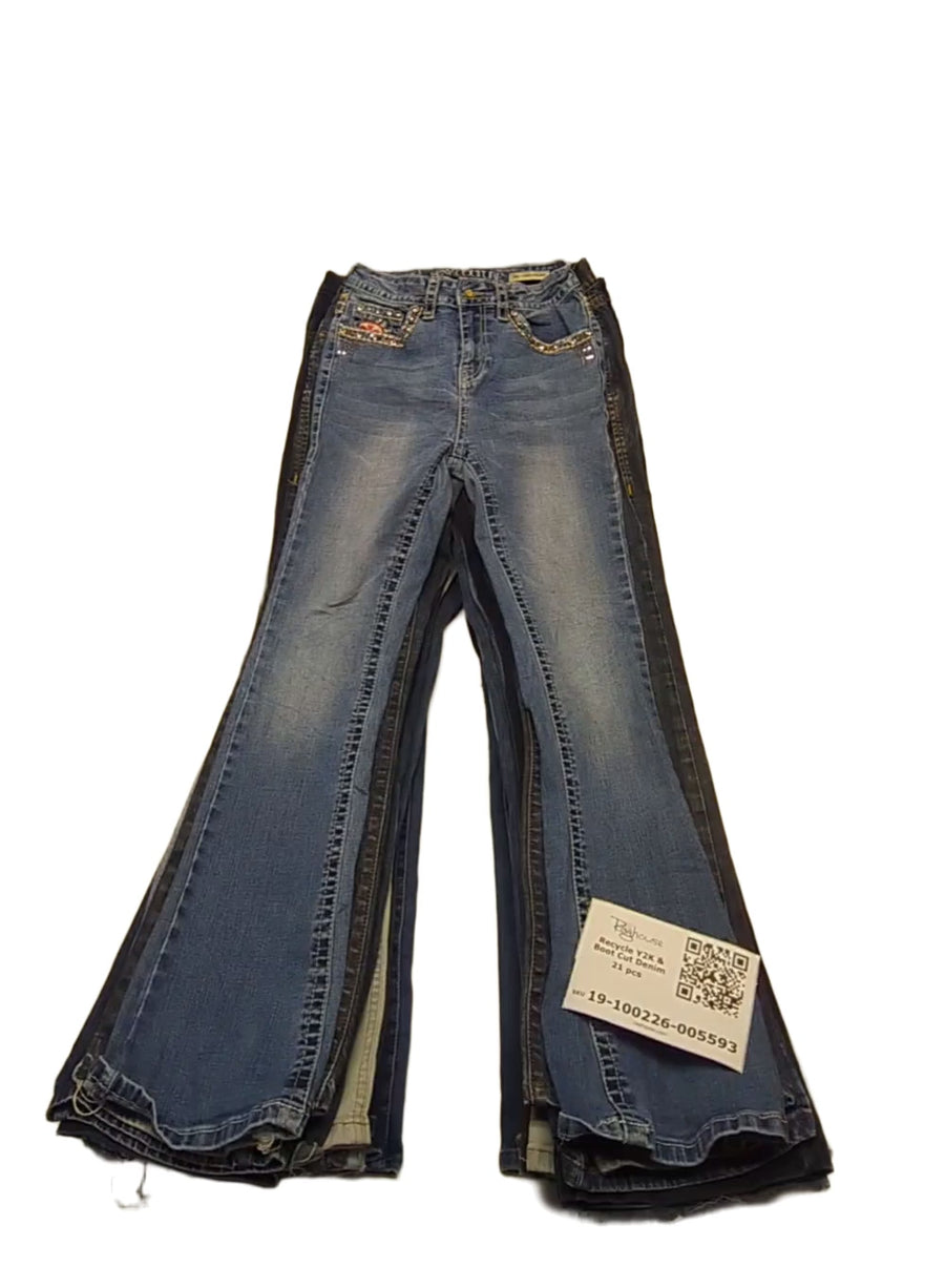 Recycle Y2K & Boot Cut Denim 21 pcs