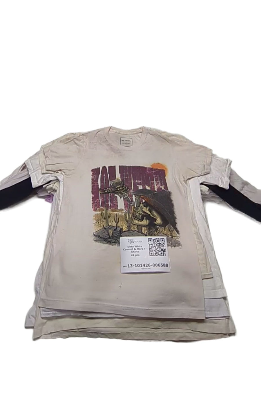 Dirty White Concert & More T-Shirts 49 pcs