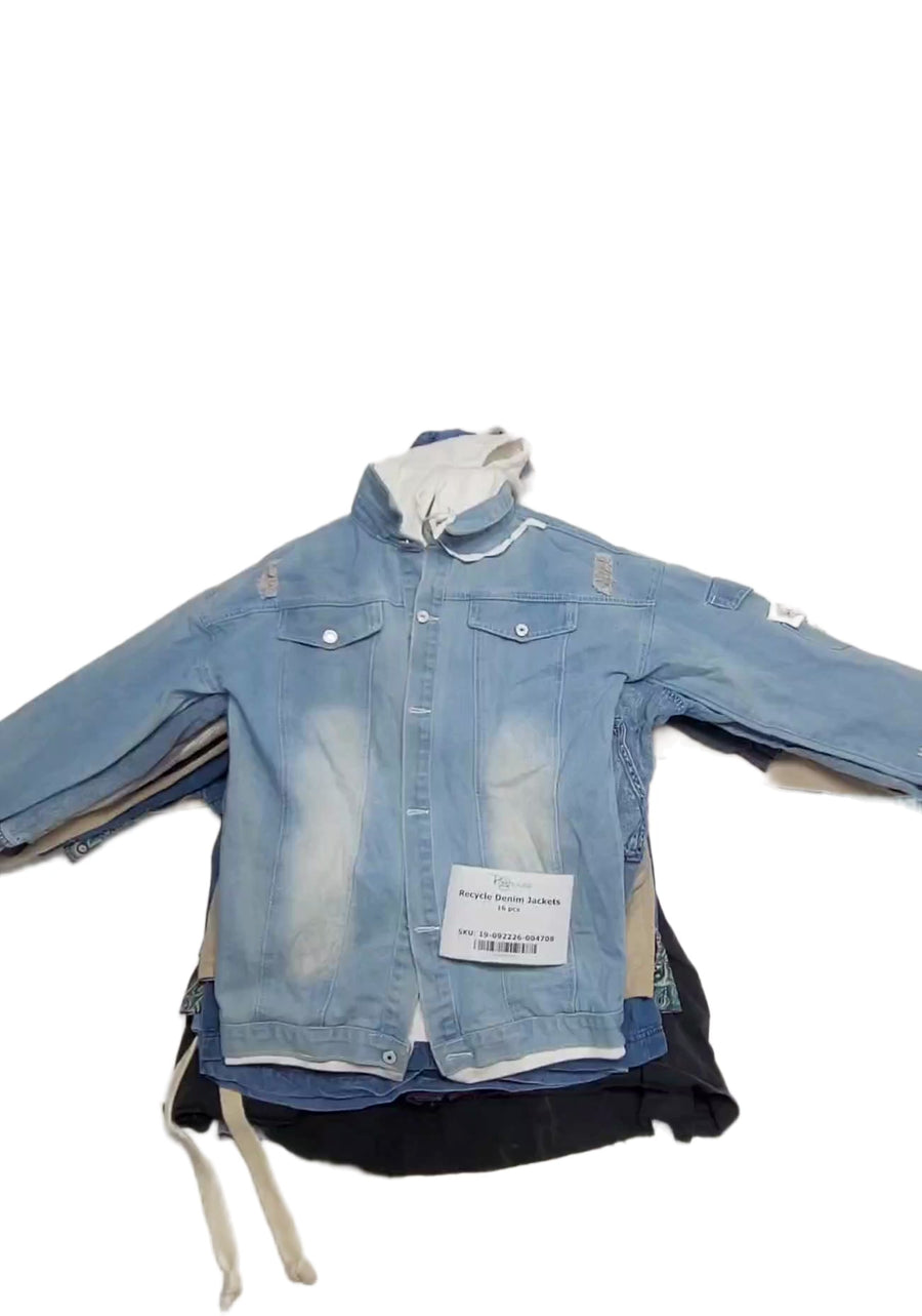 Recycle Denim Jackets 16 pcs
