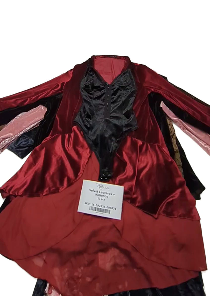 Velvet Leotards + Kimonos 13 pcs